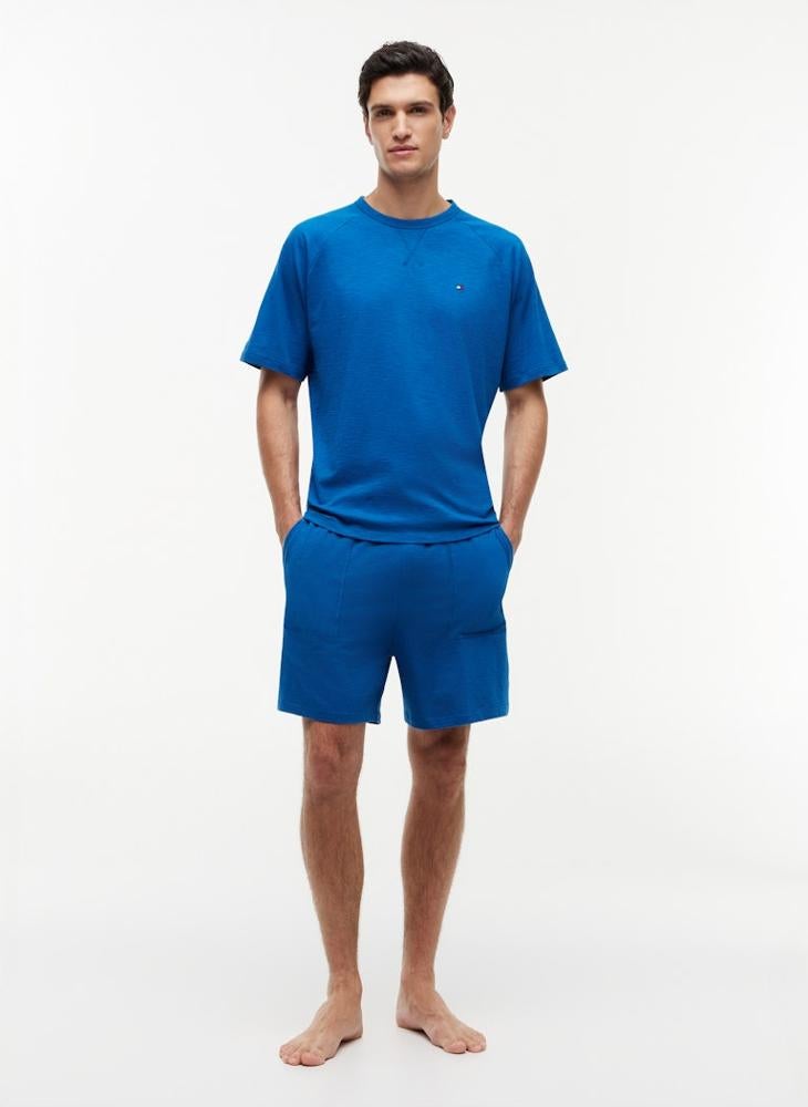 TOMMY HILFIGER Textured Raglan Sleeve Lounge T-Shirt - Image 4